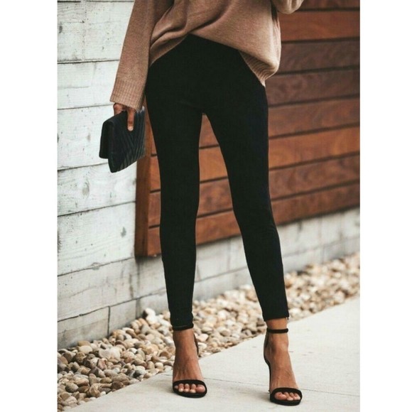 Wilfred Pants - ARITZIA x Wilfred Free Daria Pant Faux-Suede Legging in Black Medium